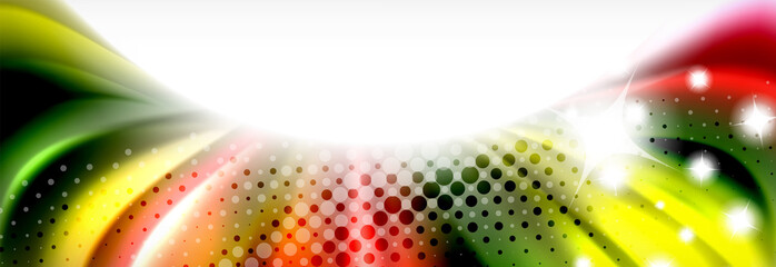 Smooth liquid blur wave background, color flow concept, illustration