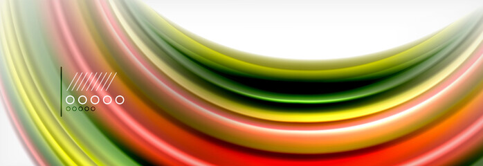 Smooth liquid blur wave background, color flow concept, illustration