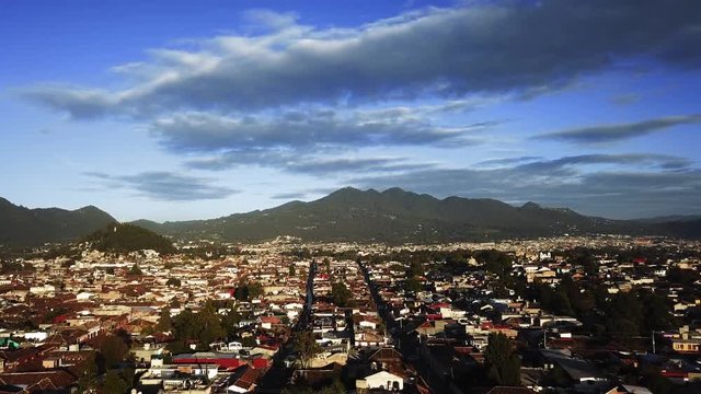 Aerial view of San Christobal de las Casas Mexico