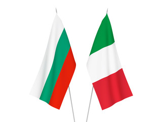 Italy and Bulgaria flags