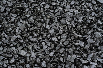 Pattern with a pile of coal