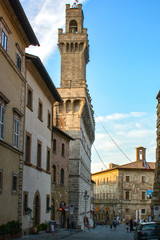 Obraz premium old town square in montepulciano