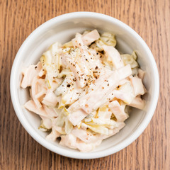 salad with mayonnaise