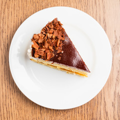 slice of chocolate cake