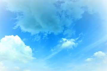 blue sky with clouds