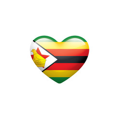 Zimbabwe flag, vector illustration on a white background