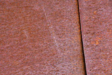 Pieces of rusty iron