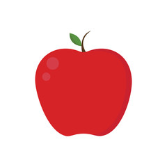 Red apple icon on white background for graphic and web design, Modern simple vector sign. Internet concept. Trendy symbol for website design web button or mobile app