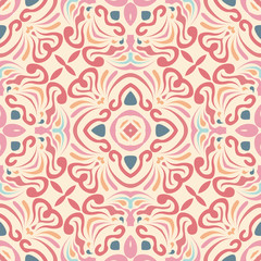 Abstract ethnic pattern in pastel shades. Detail for design card, invitation, cover, wallpaper, tile, packaging, background. line style background. Tribal ethnic ornament in arabic style.