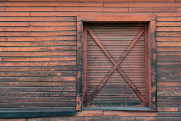 Abandoned Barn with wooden door