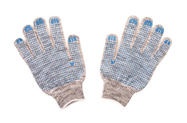 Construction work gloves isolated