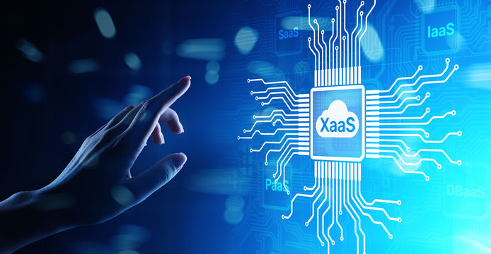 XaaS PaaS SaaS IaaS DBaaS Infrasstructure Service Data Base Platform development solution for business.
