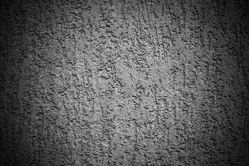 Decorative relief plaster on the wall in black and white