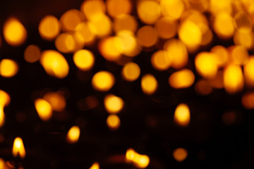  Blurred lights with bokeh effect