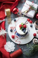 ラズベリーのティラミス