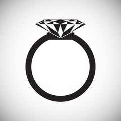 Ring icon on white background for graphic and web design, Modern simple vector sign. Internet concept. Trendy symbol for website design web button or mobile app