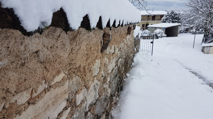 winter snow ice frost Ioannina greece