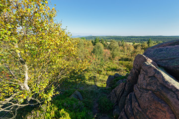 Blick von Zinnwald nach Tschechien vom kleinen Lugstein aus