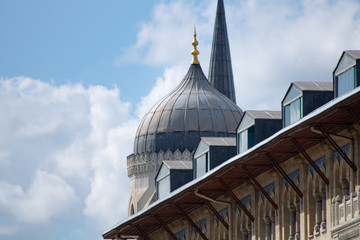 Dome and rooftop of a historical building in Istanbul