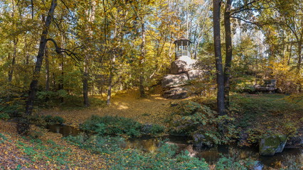 Old Alcove in Sofiyivka Park in Uman, Ukraine