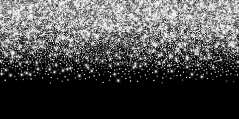 Sparkling silver luxury sparkling confetti. Scatte