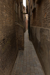 Fototapeta na wymiar narrow alley in old town