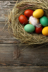 Wooden background for Easter holiday