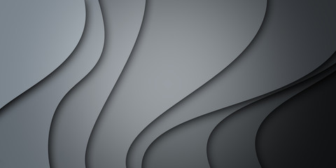 Gray abstract wave background