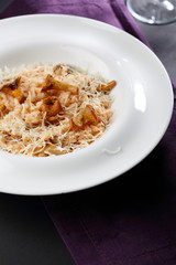 Risotto with cheese