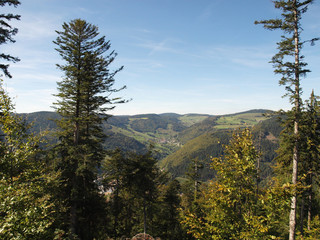 Blick auf todtnauberg und Todtnau Stadt im Südschwarzwald in Baden-Württemberg, zwischen Feldberg...