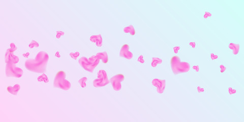 Hearts of confetti for valentines day
