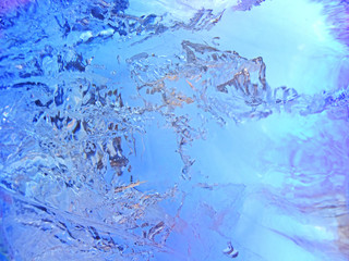 Colorful ice texture