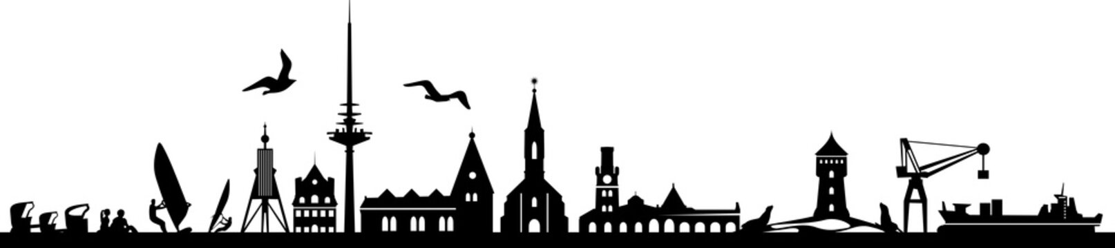 Cuxhaven Skyline Landscape