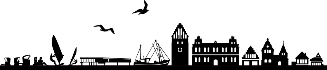 Obraz premium Heiligenhafen Skyline Landscape