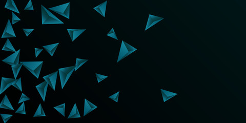 Obraz premium Triangular background. Abstract composition of 3d triangles.