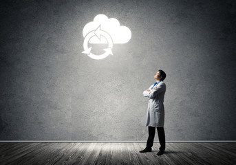 Obraz premium Modern technologies and medical industry