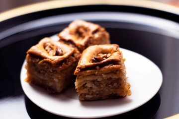 baklava on a plate