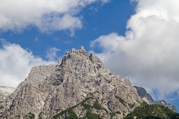 Blick auf den Westteil der Loferer Steinberge
