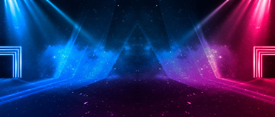 Abstract background with lines and glow