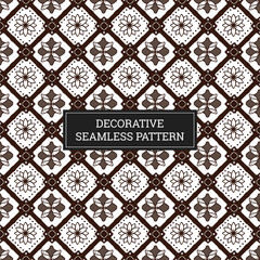 Obraz premium Batik Seamless Decorative Pattern Background