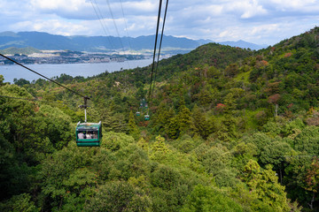 chairlift in mountains