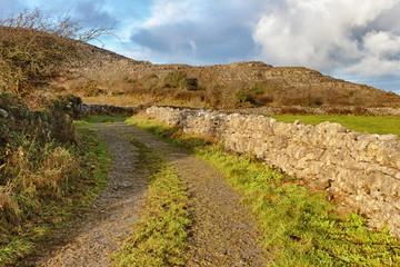 Trail in the Burren mountains