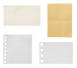 white paper ripped message torn