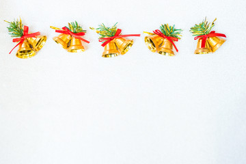 Double bells for Christmas decorations in Christmas