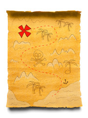 Pirate treasure map