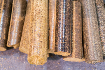 Pellets close up. Wood pellets close up .Biofuels. Biomass Pellets - cheap energy. The cat litter.
