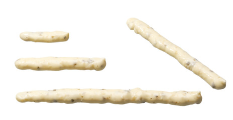 Tartar sauce  stripe  isolated on white background.