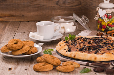 Pizza chocolate cookie.