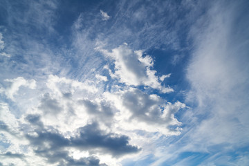 Sky and clouds background
