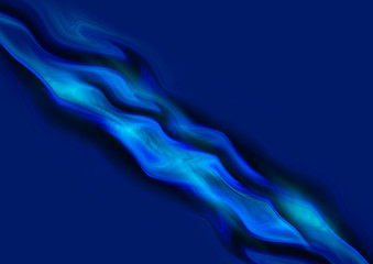 Abstract colored  waves on a dark background.